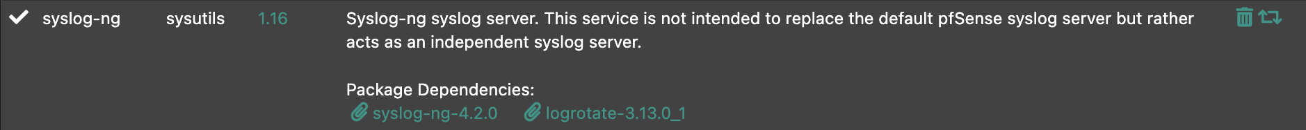 syslog-ng package install